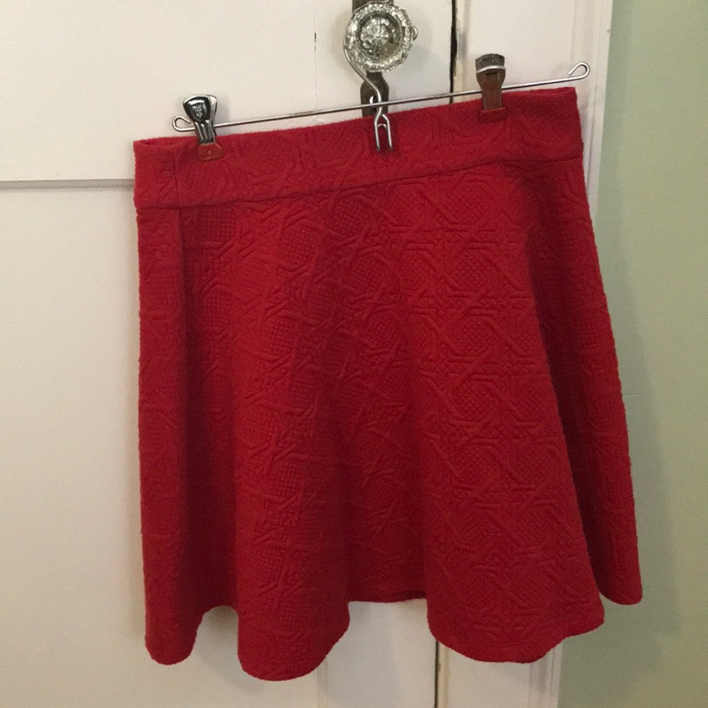 Red Skater Skirt
